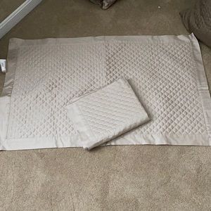 King size quilted pillow shams - two